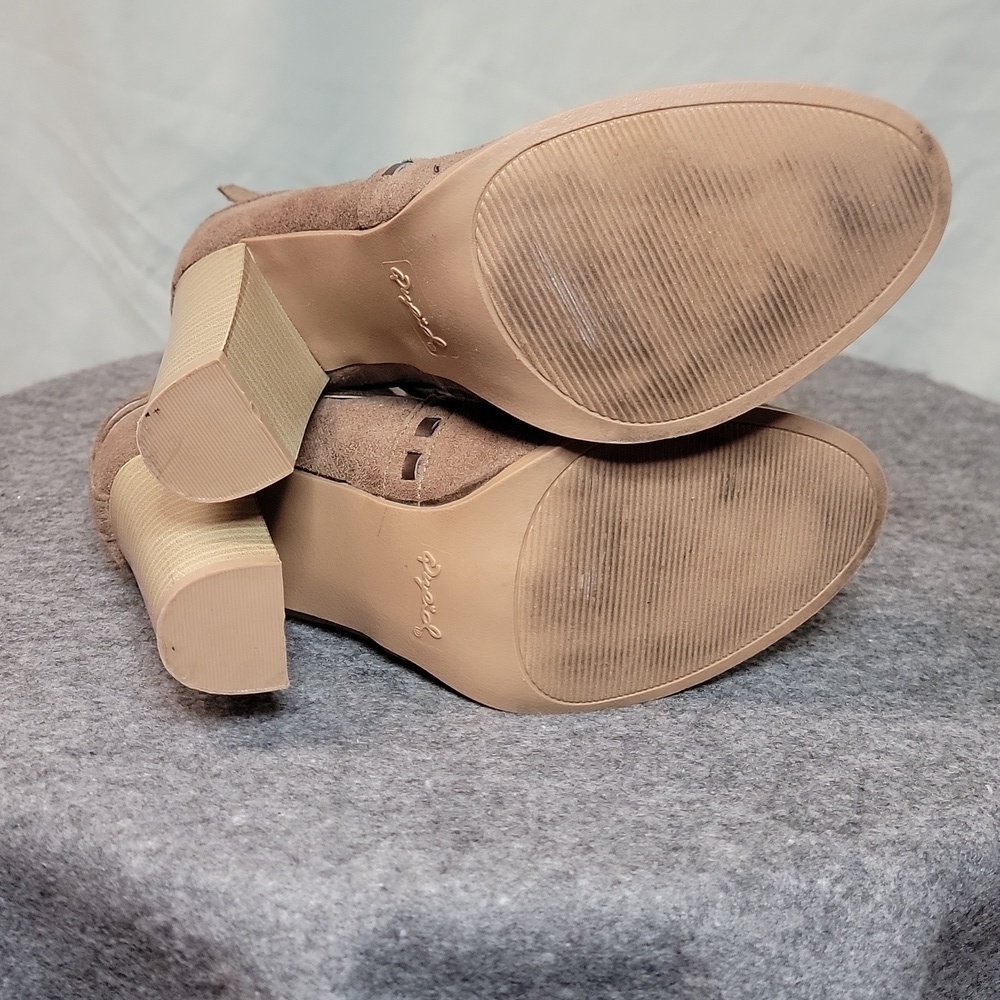 Brown Strappy Ankle Boots Qupid - Picture 9 of 14